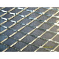 Black painted expanded metal mesh